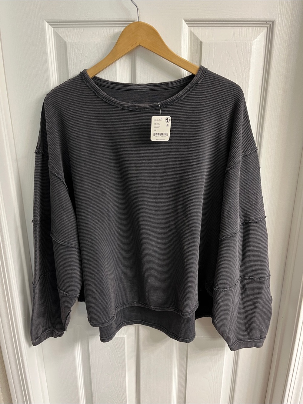 NWT Free People We The Free
Cotton Relaxed Ribbed Top